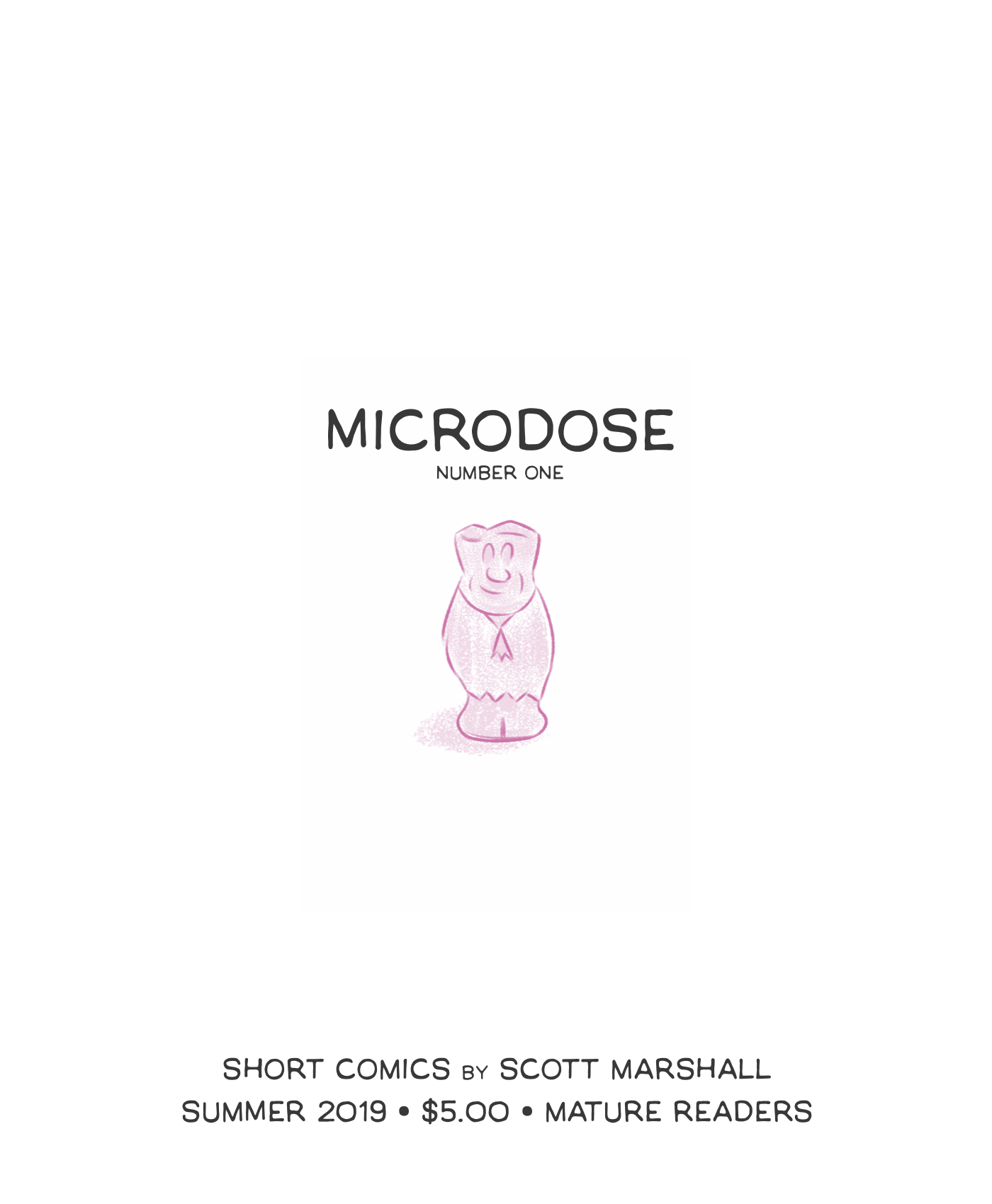 Cover art for Microdose #1 by Scott Marshall