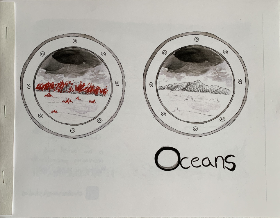 Cover art for Oceans by Christine Waugh