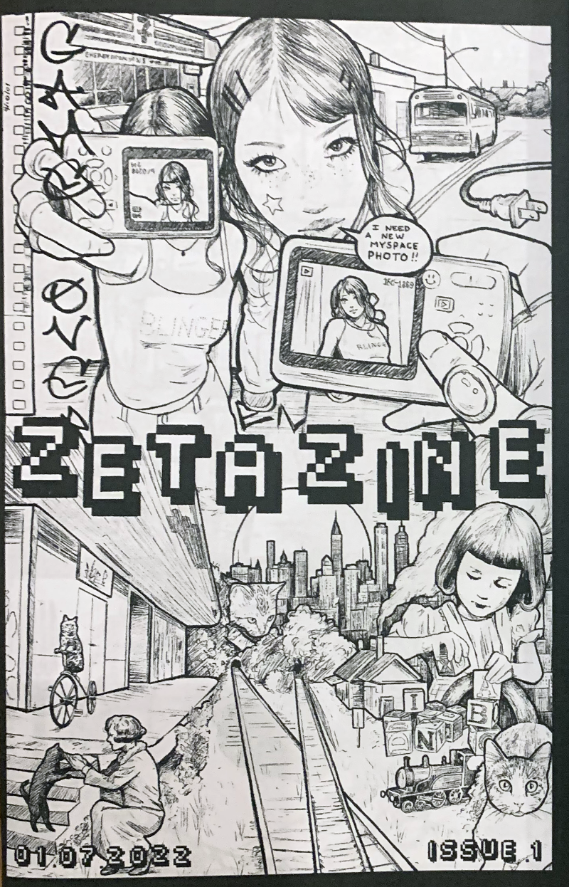 Zeta Paul's cover for Zeta Zine #1