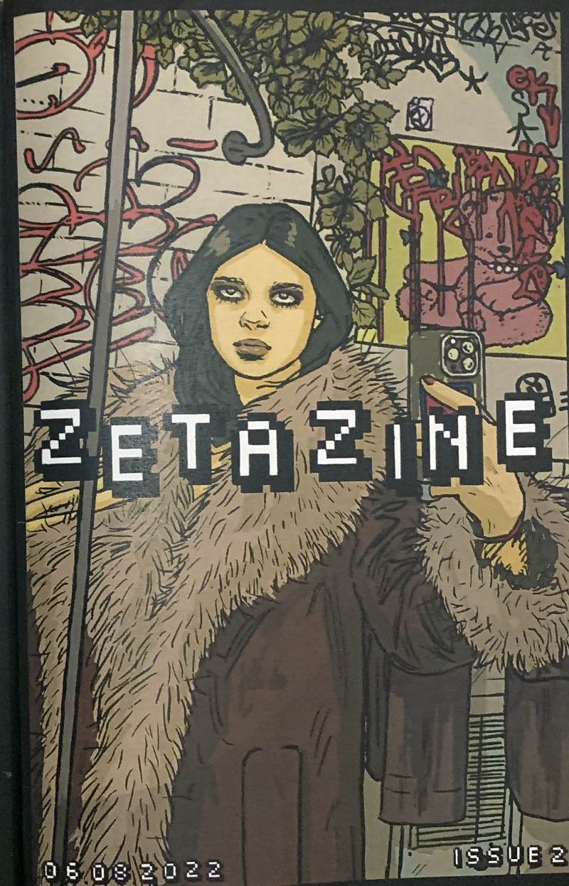 Cover art for Zeta Zine #1 by Zeta Paul